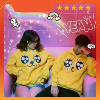 Áo Hoodie Mắt Gấu cực cute