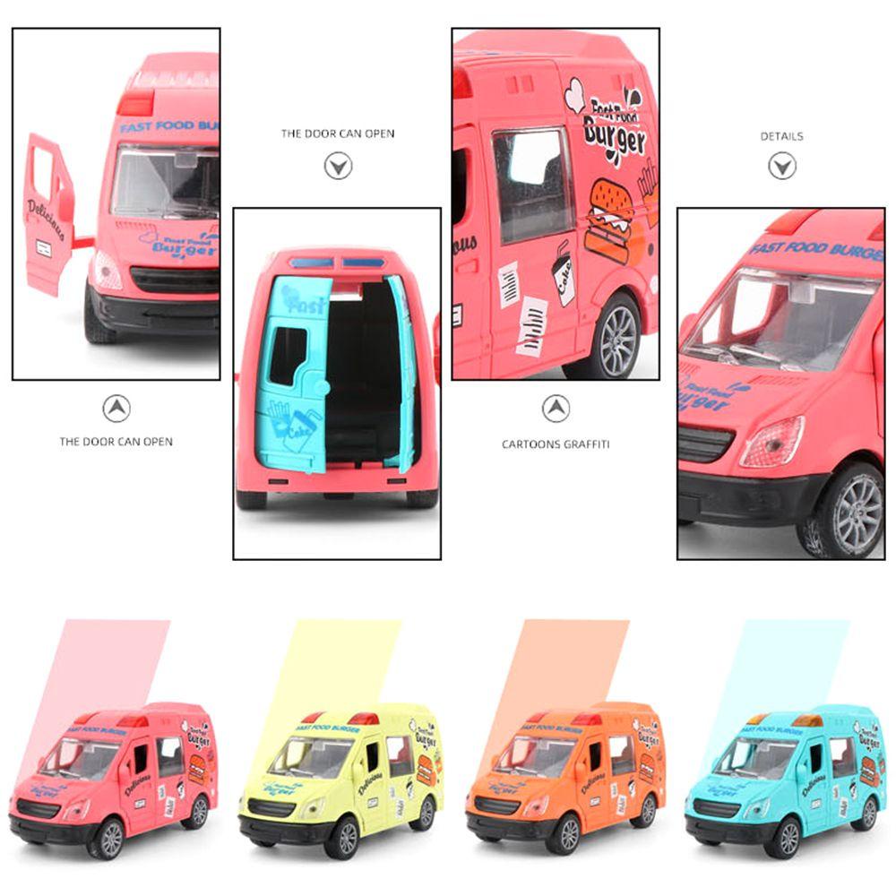 CHOOKEY Đồ Chơi Xe Kem / Hamburger Bằng ABS Không Dùng Pin Mở Cửa Xe Hơi