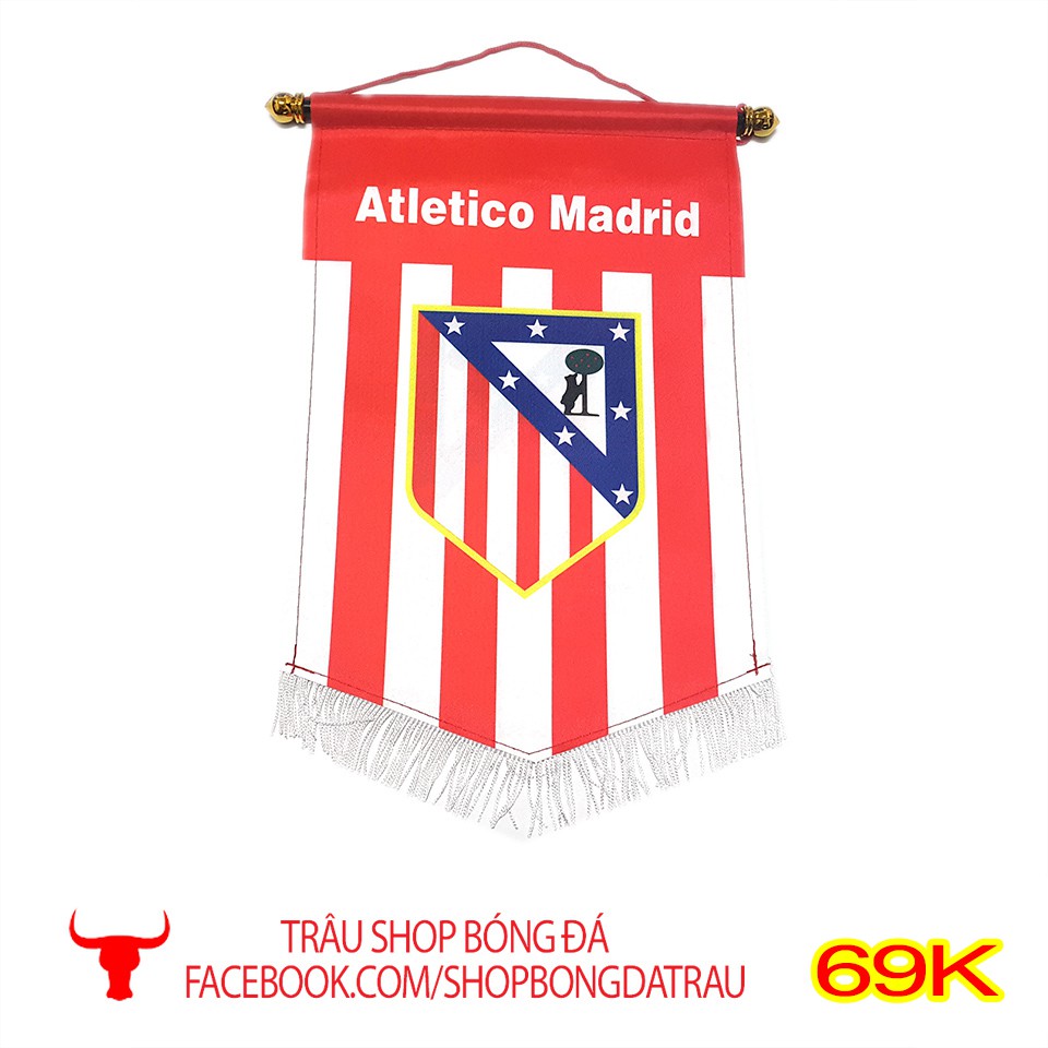 Cờ lưu niệm - các câu lạc bộ bóng đá Manchester, Arsenal, Chelsea, Barca, Real, Liverpool - Trâu shop