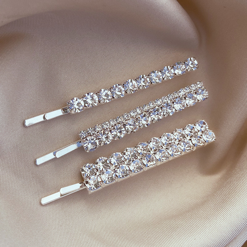 Bộ kẹp tóc đính đá zircon sang trọng thời trang dành cho nữ