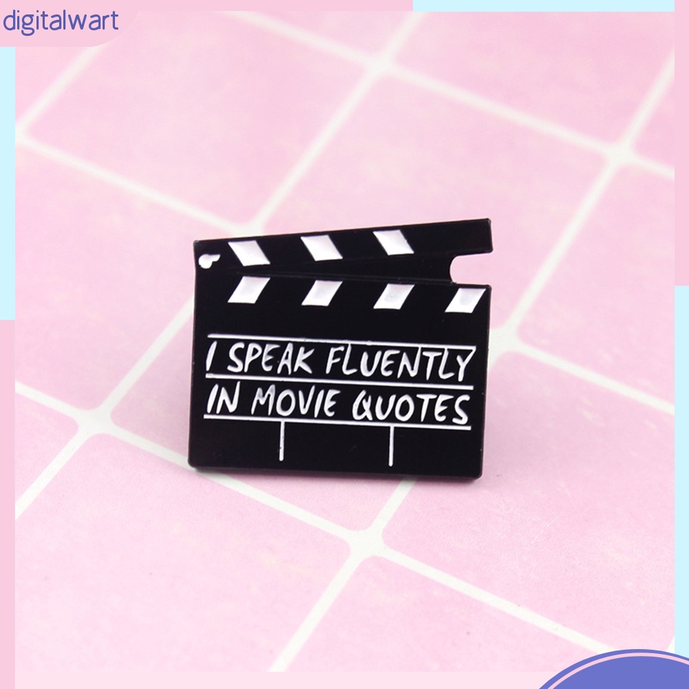 Huy hiệu cài áo hình biểu tượng quay phim tráng men sáng tạo