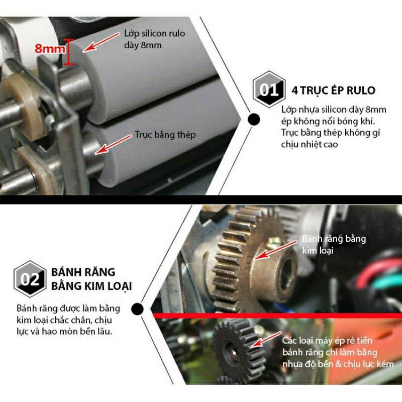 Máy Ép Nhựa A3 - 330C Khổ A3 Rulo Xám Chống Dính