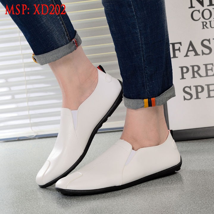 [ SIÊU RẺ ] TẶNG TẤT LƯỜI CAO CẤP - Giày Lười Nam Hàn Quốc Màu Trắng [ Shop Yêu Thich ] | BigBuy360 - bigbuy360.vn