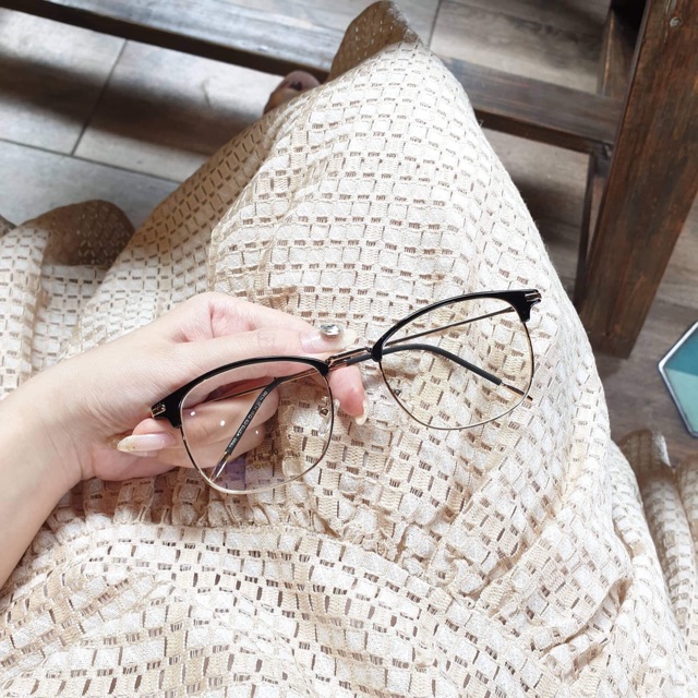 Gọng kính thời trang nhựa viền kim loại tr90 2713 BucShop dành cho nam nữ