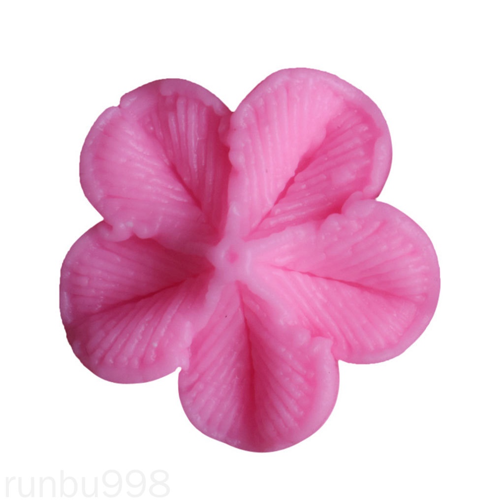 Khuôn Silicone Tạo Hình Cánh Hoa Mận 3d Trang Trí Bánh Cưới / Làm Bánh / Kẹo Đường Runbu998