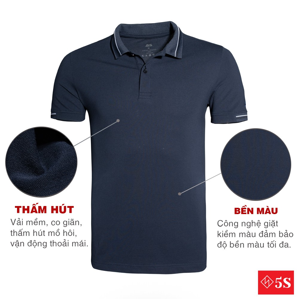 [MUA 2 POLO TẶNG 1 ÁO THUN 239K] Áo Thun Nam Có Cổ 5S Tay Ngắn, Chất Liệu Thun Premium Co Giãn, Thấm Hút Mồ Hôi Tốt | BigBuy360 - bigbuy360.vn