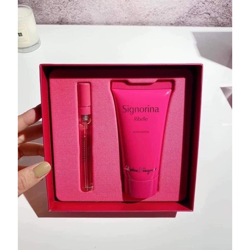 Nước ho Signoria Ribelle gift set mini - 390k