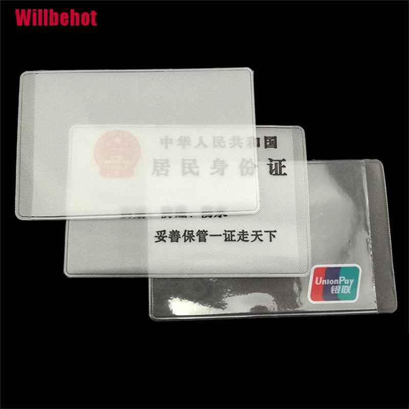 Bộ 10 Hộp Đựng Thẻ ID Bằng PVC Trong Suốt