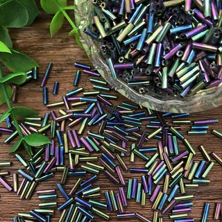 50g Hạt Cườm Khúc (Ống Trúc) 6mm Màu