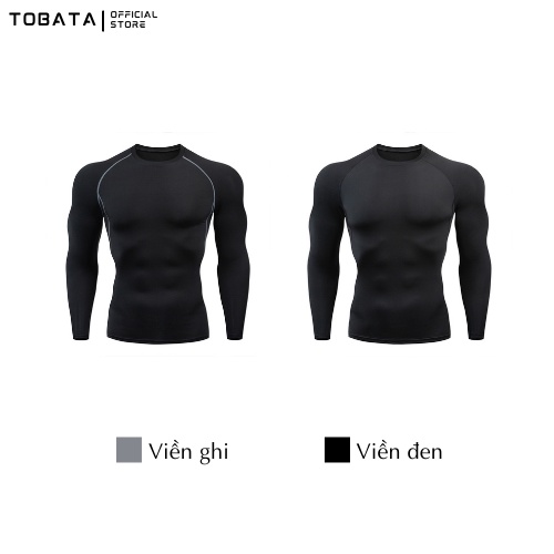 Áo giữ nhiệt nam dài tay đá bóng áo tập gym nam Tobata A01 | WebRaoVat - webraovat.net.vn