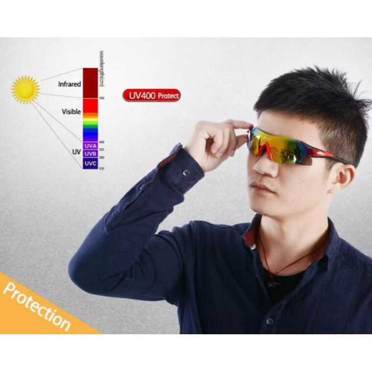 [Fulfilled by Shopee] Kính mát thể thao Rockbros phân cực chống tia UV400 cho nam