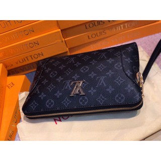 clutch cầm tay khóa số cao cấp fullbox