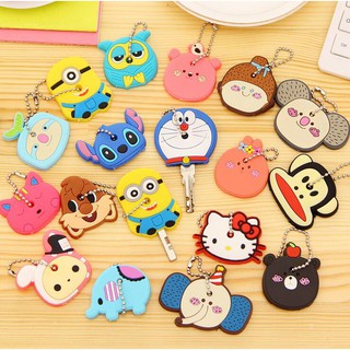 Set 10 móc bọc chìa khóa silicon hình thú