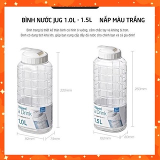Bình Đựng Nước Lock&Lock HAP810(1L),HAP812(1.5L) - Hàng chính hãng [PT Store 90]