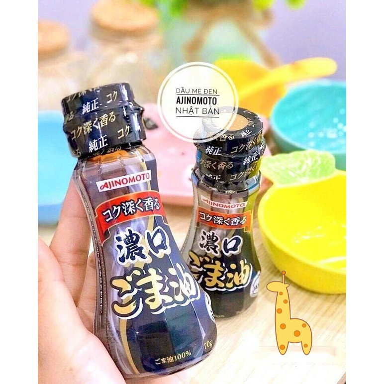 Dầu Mè Vừng Cho Bé Ajinomoto Nguyên Chất Nhật Bản 70G Cho Ăn Dặm Từ 6 Tháng Tuổi Bổ Sung Vitamin Omega Canxi Date 2023