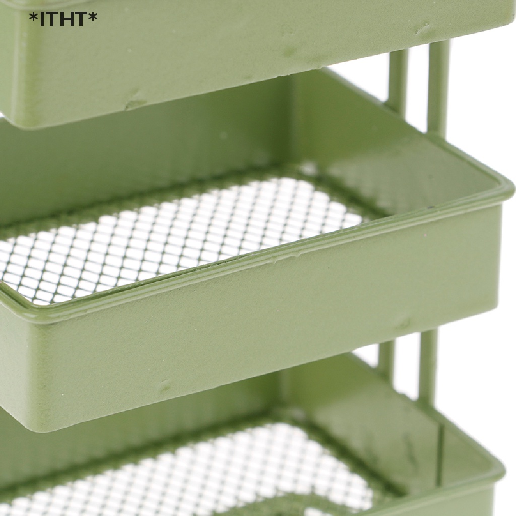Kệ Để Đồ Có Bánh Xe Tỉ Lệ 1: 12 Trang Trí Nhà Búp Bê