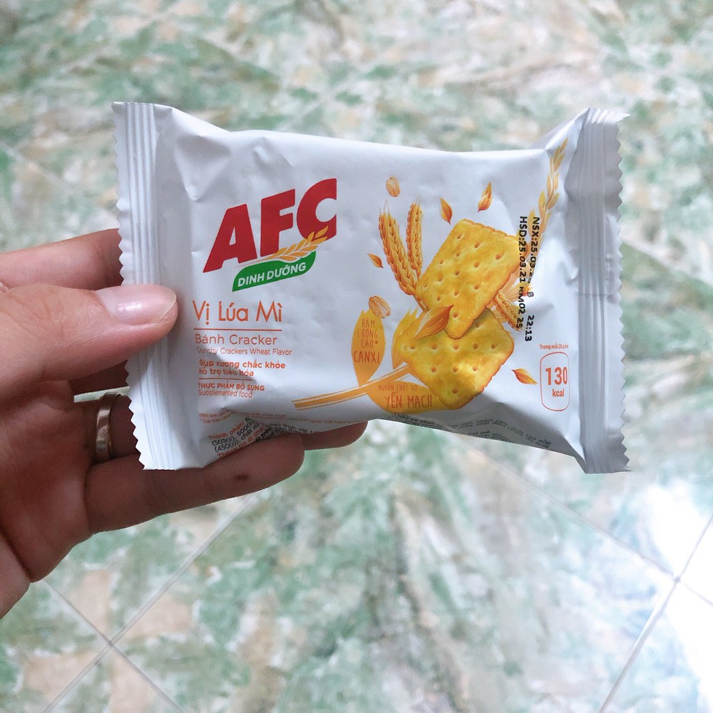 Bánh Quy Cracker AFC Dinh Dưỡng Vị Lúa Mì (Hộp 200g)