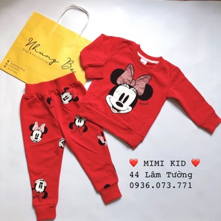 Bộ nỉ Minnie Hm xuất