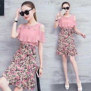 Đầm dáng body tùng hoa cực hot - sy -