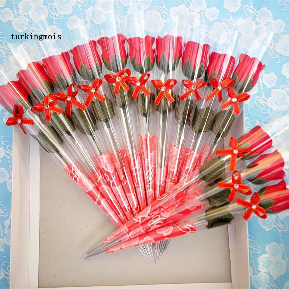 Set 10 Bông Hồng Sáp Làm Quà Tặng