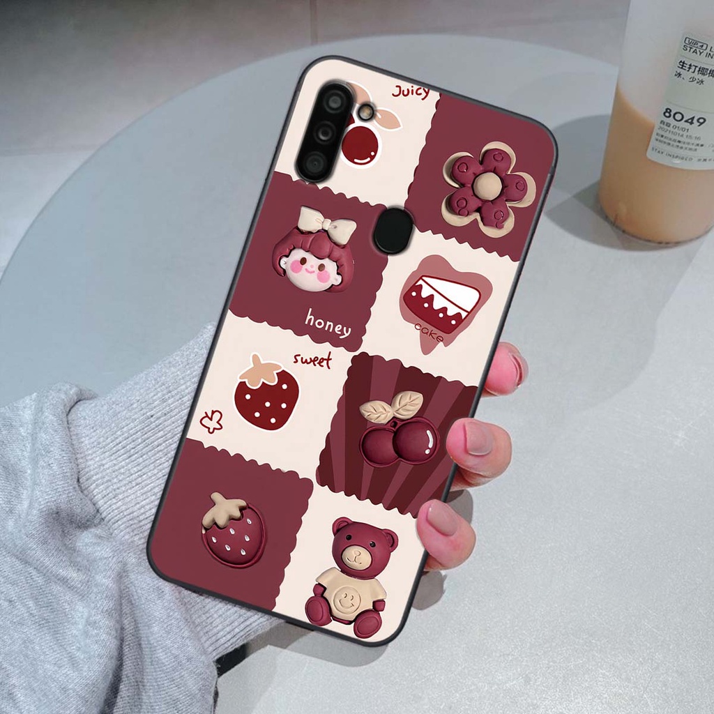 Ốp Samsung A11 / M11 in hình trái tim, caro kẹo ngọt đầy cá tính siêu đẹp siêu chất