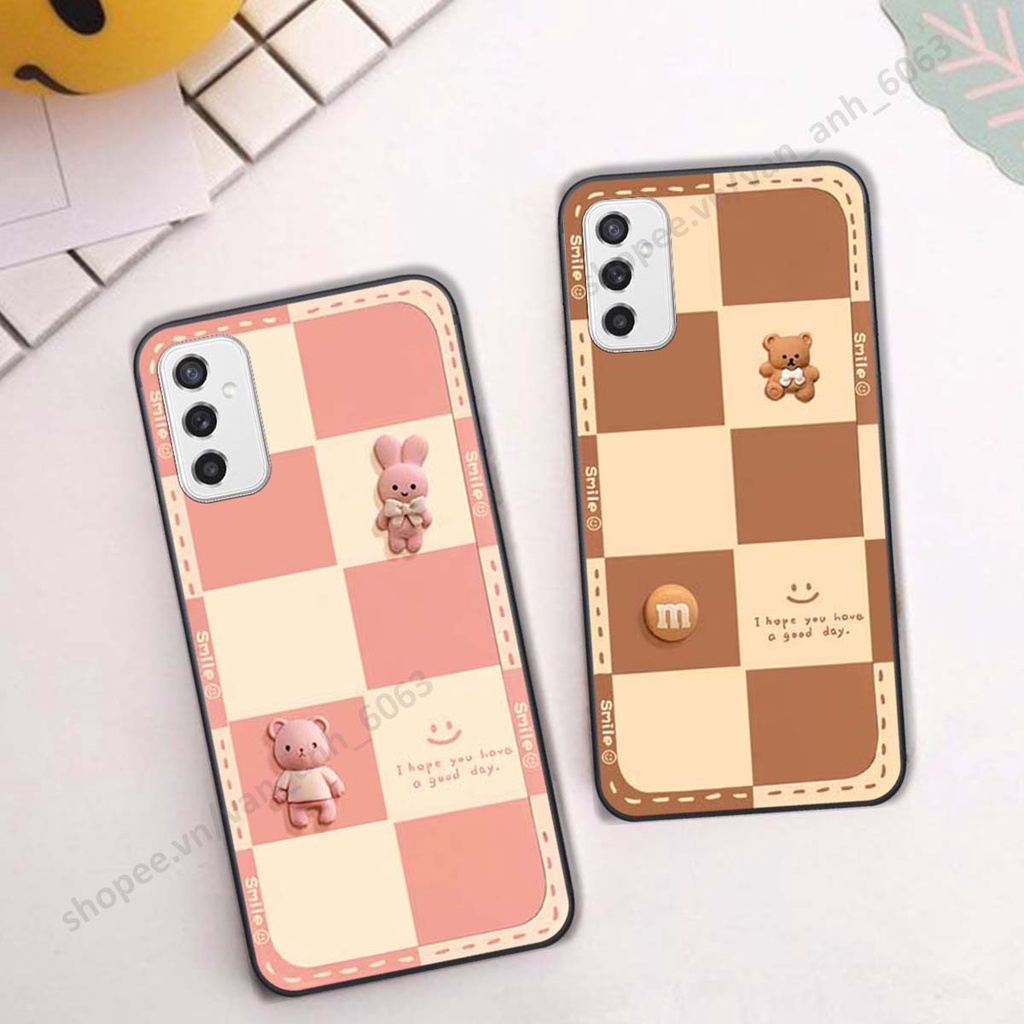 Ốp lưng Samsung M52 5G hình gấu, kẹo dễ thương cute