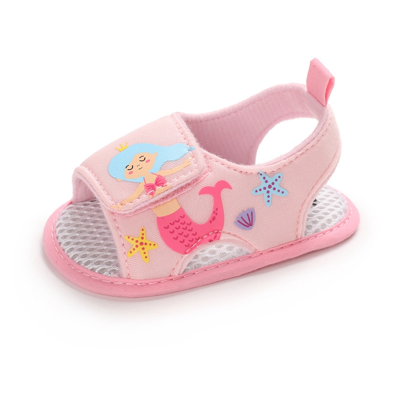 Giày sandal cotton mềm không trượt thời trang mùa hè dành cho bé tập đi