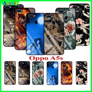 Ốp lưng Oppo A5s Mặt kính 3D sang trọng, Hình ảnh sắc nét không nhòe, không mờ phai, Acovit