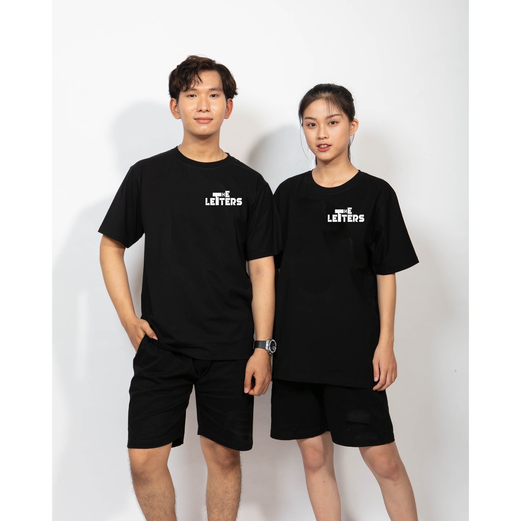 Áo thun unisex form rộng tay lỡ Phông nam nữ The letters phản quang Local Brand Mi Midori