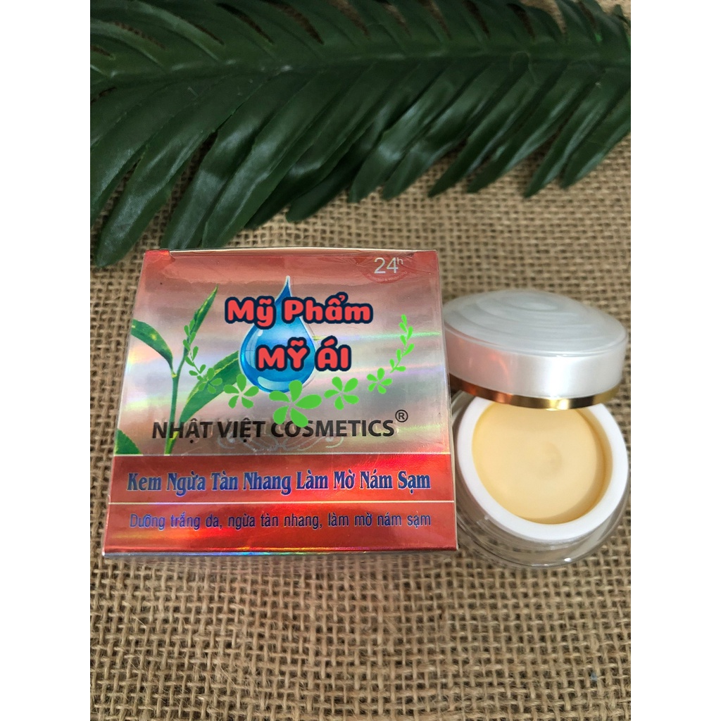 KEM Nhật Việt Trà Xanh 10G, kem mụn, kem trắng da, kem mờ nám tàn nhang Mỹ phẩm Mỹ Ái