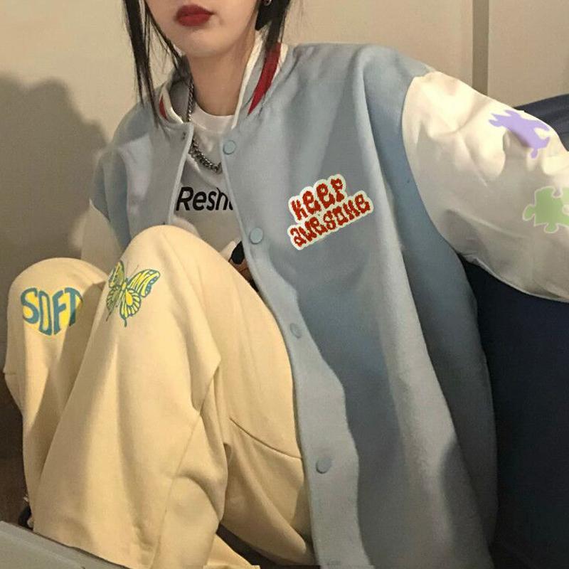 Áo Khoác Bóng Chày Phong Cách Vintage Cho Nữ | BigBuy360 - bigbuy360.vn