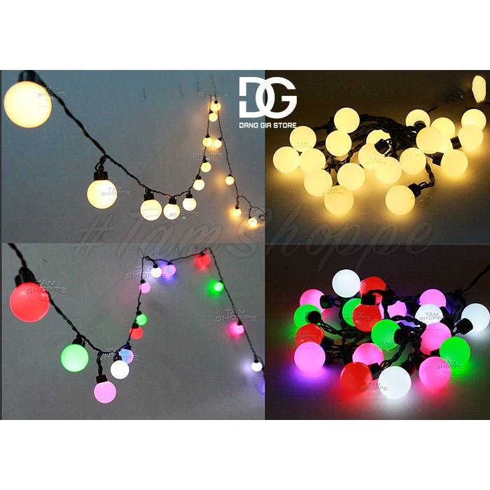 Dây đèn Led trái chanh tròn đục 4m 20 bóng Số 10