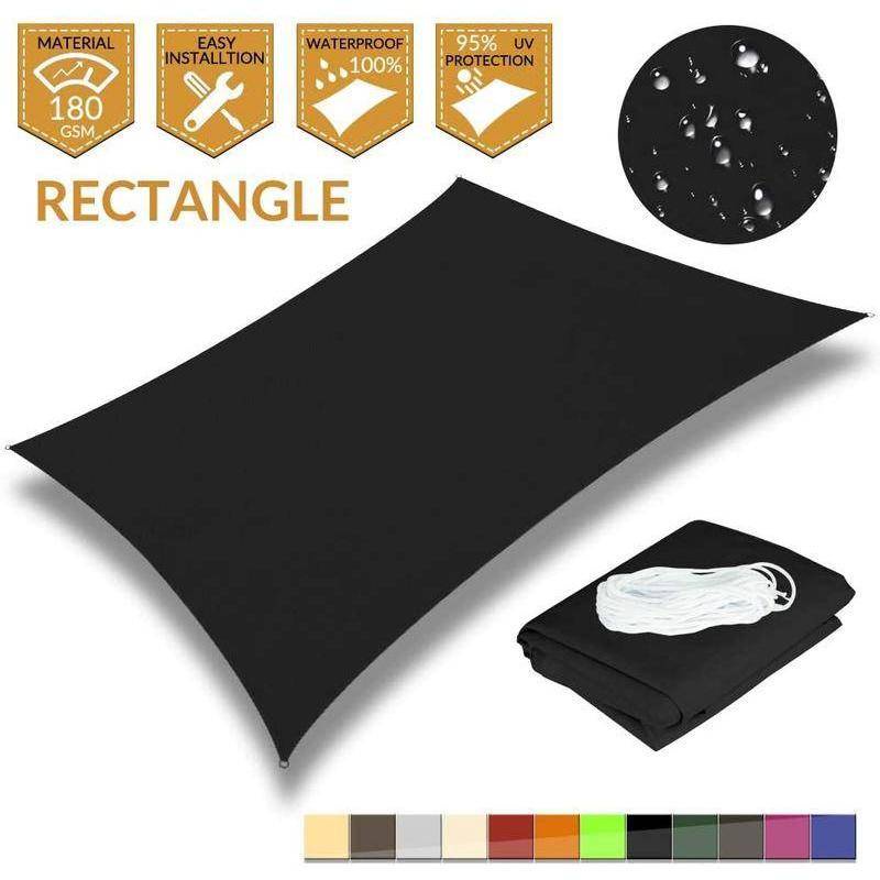Tấm Bạt Che Nắng Ngoài Trời 3x3.5m Hình Chữ Nhật 420D Bằng Vải Oxford Chống Thấm Nước