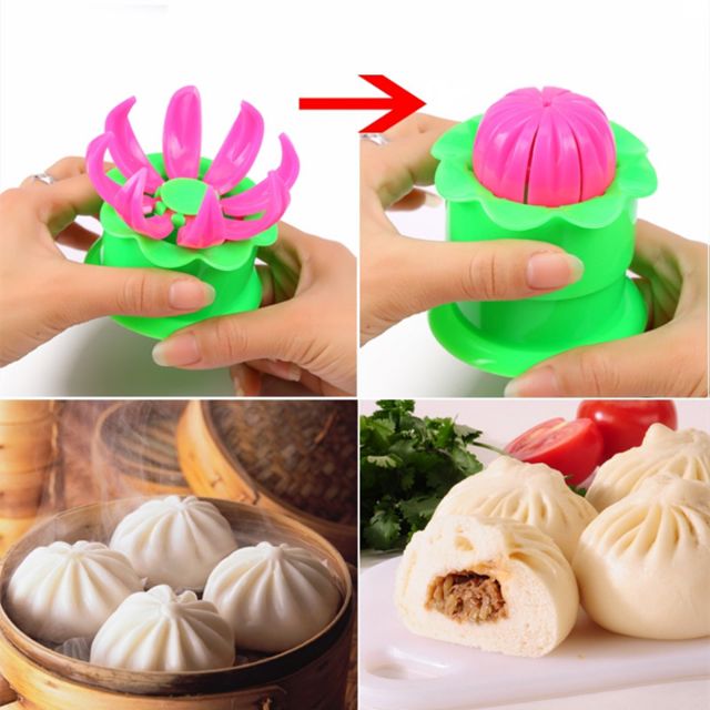 Khuôn bánh bao hoa sen 5cm ⚡ MẪU MỚI ⚡ khuôn làm bánh bao thơm ngon hấp dẫn tại nhà