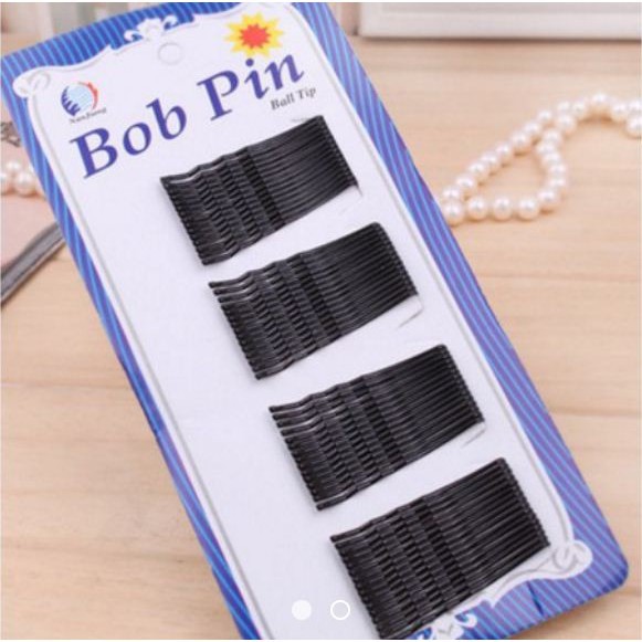 Vỉ 60 Chiếc Kẹp Tăm Cho Bạn Nữ - Màu Đen
