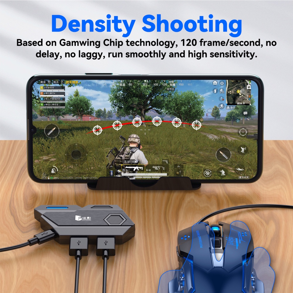 Bộ bàn phím Gamwing Mix SE và chuột Elite chính hãng có bộ chuyển đổi cho trò chơi trên Android FTP