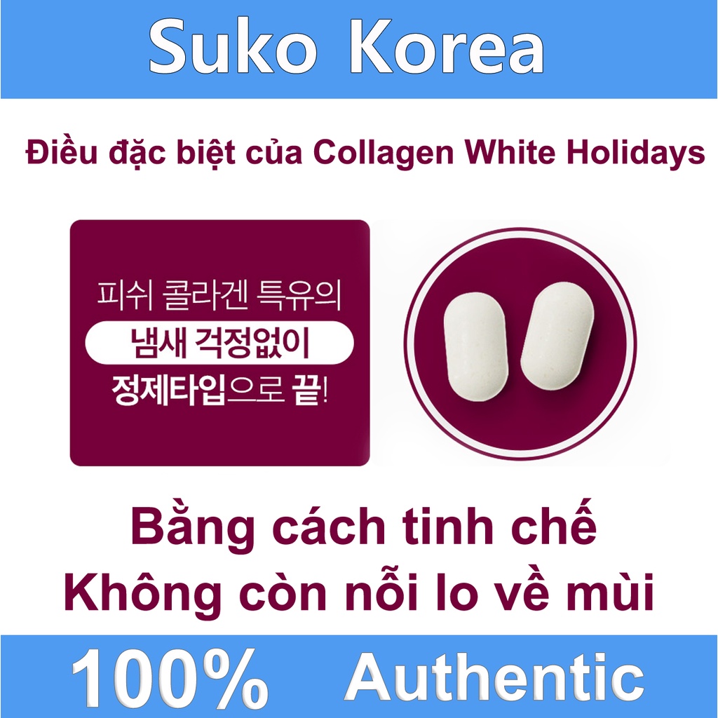 Collagen white Holidays, colagen hàn quốc chính hãng - Shop mỹ phẩm chính hãng Suko Korea