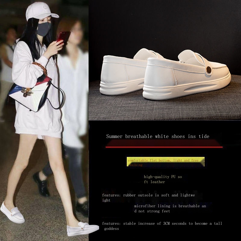 Giày Lười Đế Bằng Thoáng Khí Dễ Phối Đồ Thời Trang Xuân Thu Năm 2021 Cho Nữ