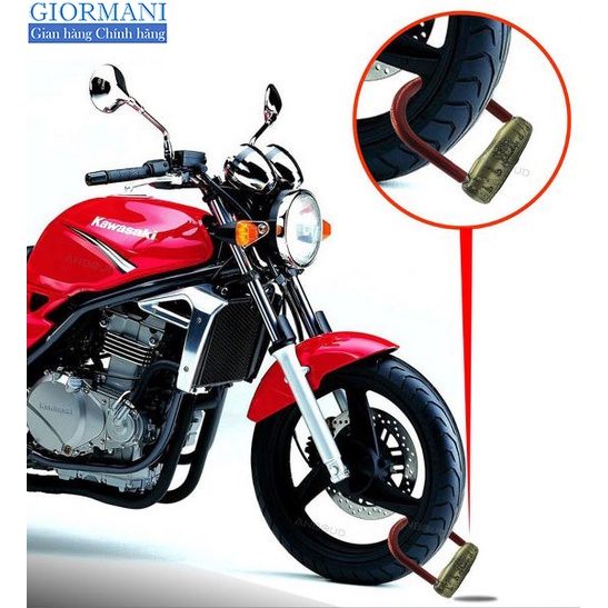 Khóa chữ U  có báo động âm thanh siêu chống trộm - Hàng cao cấp GIORMANI