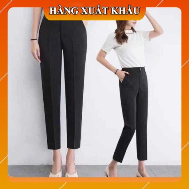 Quần tây công sở nữ kiểu mới [HÀNG VNXK] Quần âu công sở khóa thật vải tuyết mưa 2 loại ống bằng | BigBuy360 - bigbuy360.vn