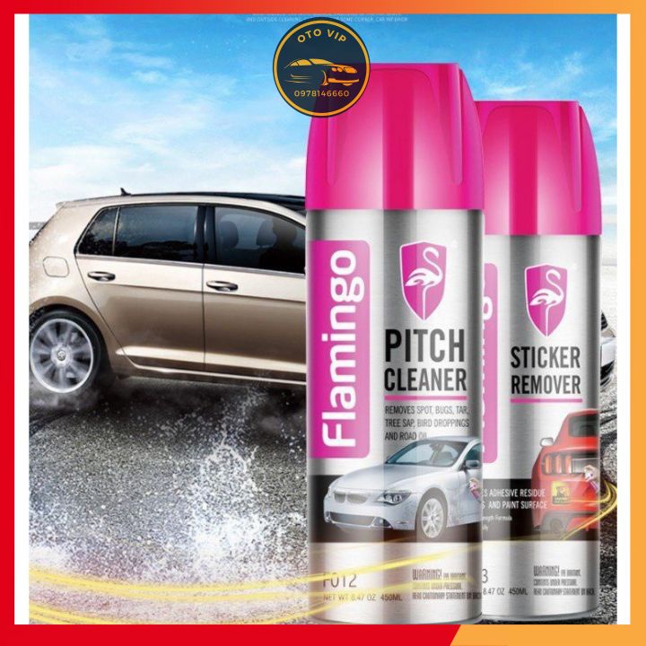 Bình tẩy nhựa đường, tẩy keo nhựa cây, bằng dính, phân chim, côn trùng chết trên bề mặt sơn, kính, kim loại FLAMIGO
