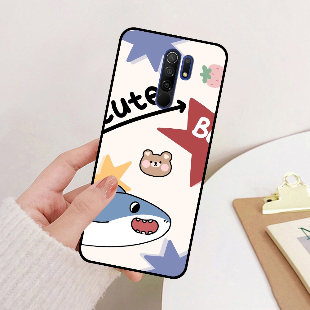 Ốp Xiaomi Redmi 9 in hình cá mập, khủng long dễ thương, cute (T01 - T06)
