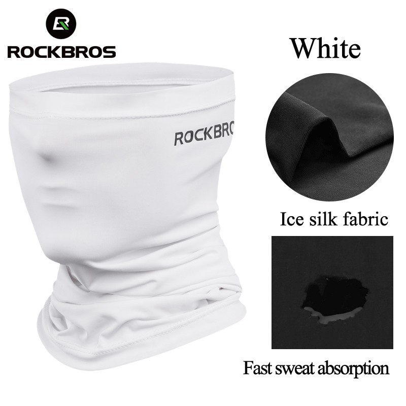 ROCKBROS Cưỡi Khăn Mặt Khăn Quàng Thể Thao Thấm Băng Hút Mồ Hôi Balaclava Khăn Mặt Ngoài Trời Chạy Bộ Mặt Nạ