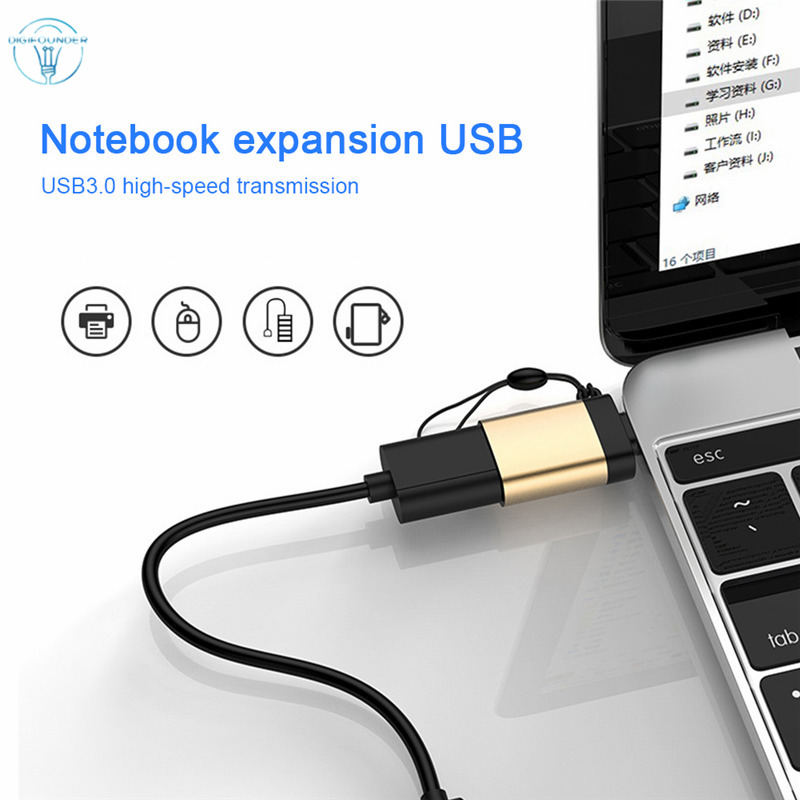 Cáp Chuyển Đổi Usb 3.0 Loại C Sang Usb 3.0 Otg Cho Điện Thoại Android
