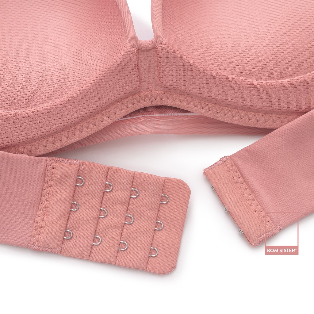 Áo lót mút vừa không gọng thun lạnh màu trơn dây vai đôi nâng ngực tự nhiên BOM SISTER A9441 | BigBuy360 - bigbuy360.vn