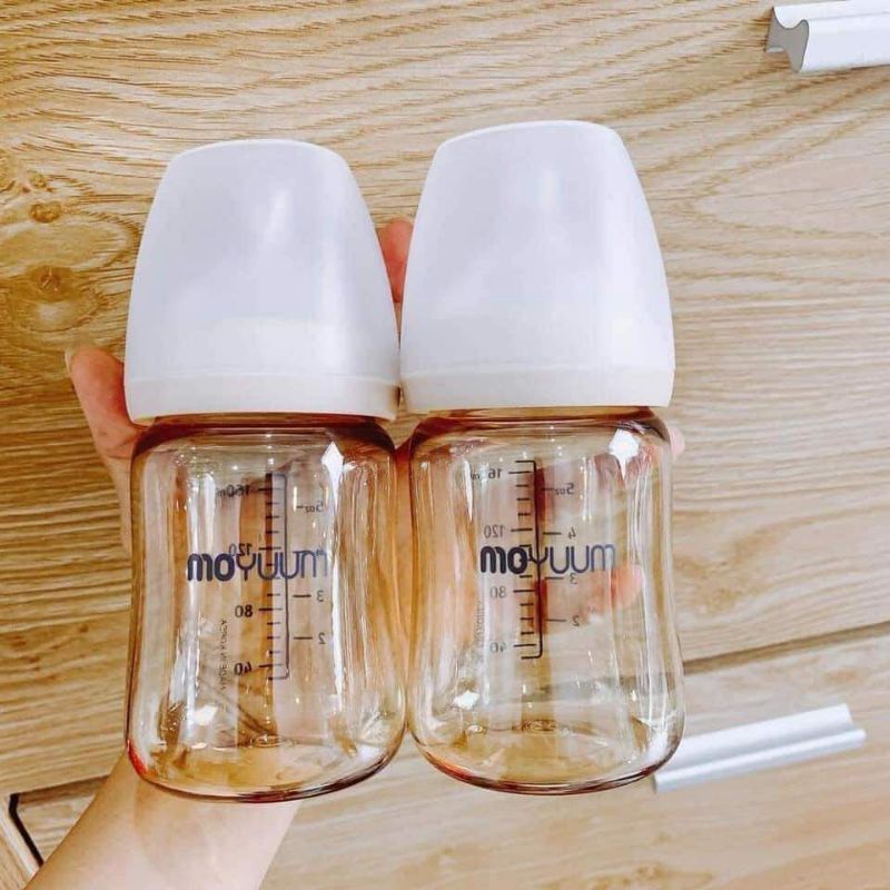 Bình sữa MOYUUM Hàn Quốc Cho Bé, [ Nội Địa Hàn ] Có Núm Ti Silicon, PPSU 170 &amp; 270ml