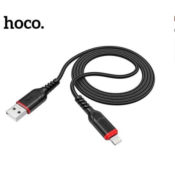 Dây sạc nhanh Hoco X59 chuôi L dây dù dài 1 mét , Hàng chính hãng