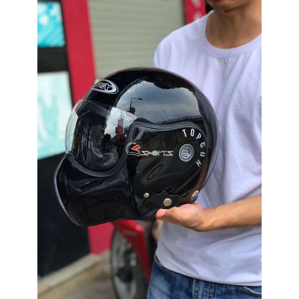 Mũ bảo hiểm fullface lật hàm TOPGUN