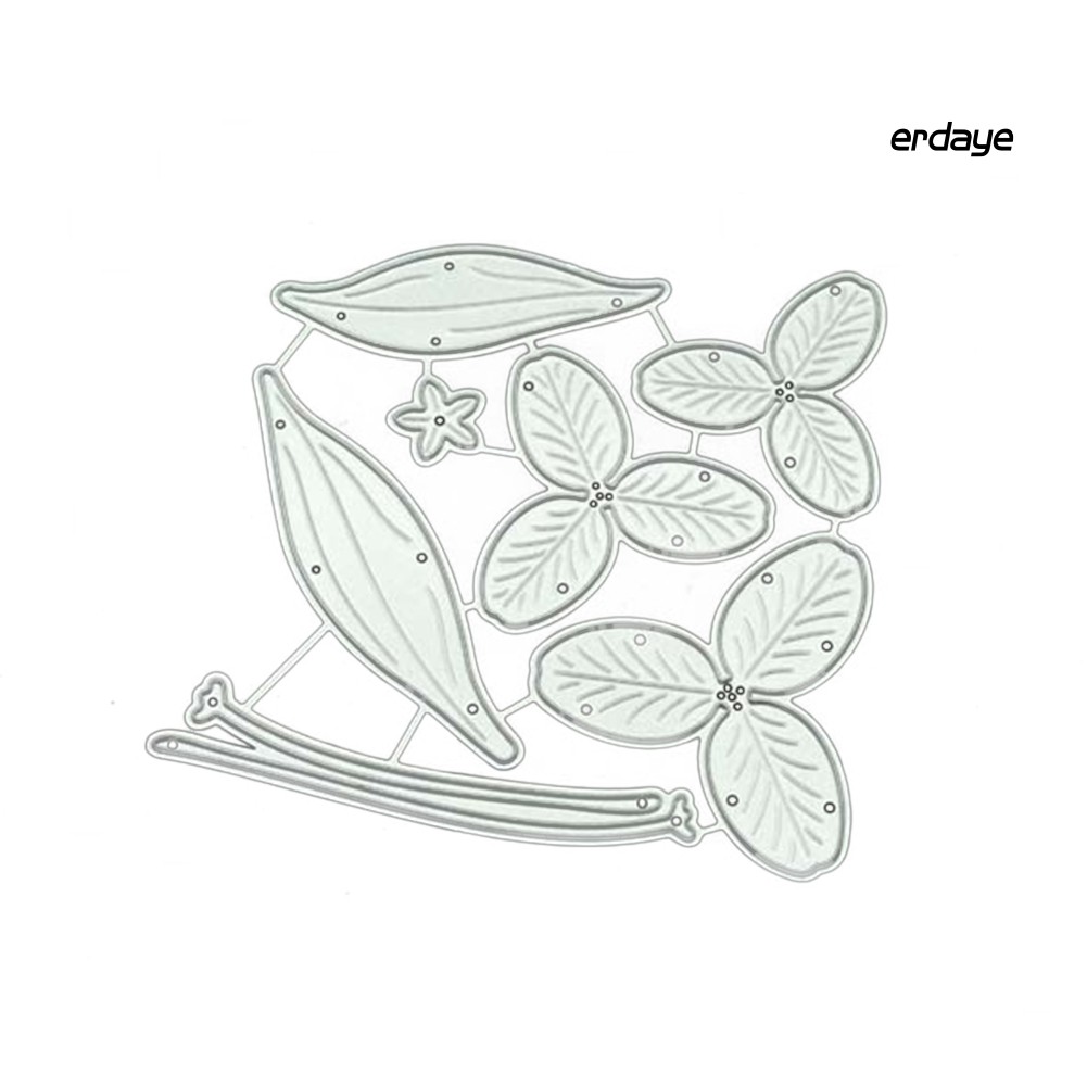 Set khuôn cắt giấy thép carbon hình hoa xinh xắn