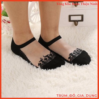 Combo 10 đôi tất ren công chúa cổ ngắn cho nữ